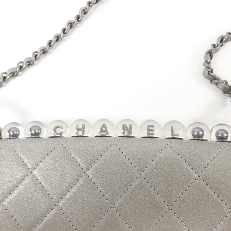 CHANEL 牛皮皮革Matelasse Small Flap Bag鏈帶肩背袋-10