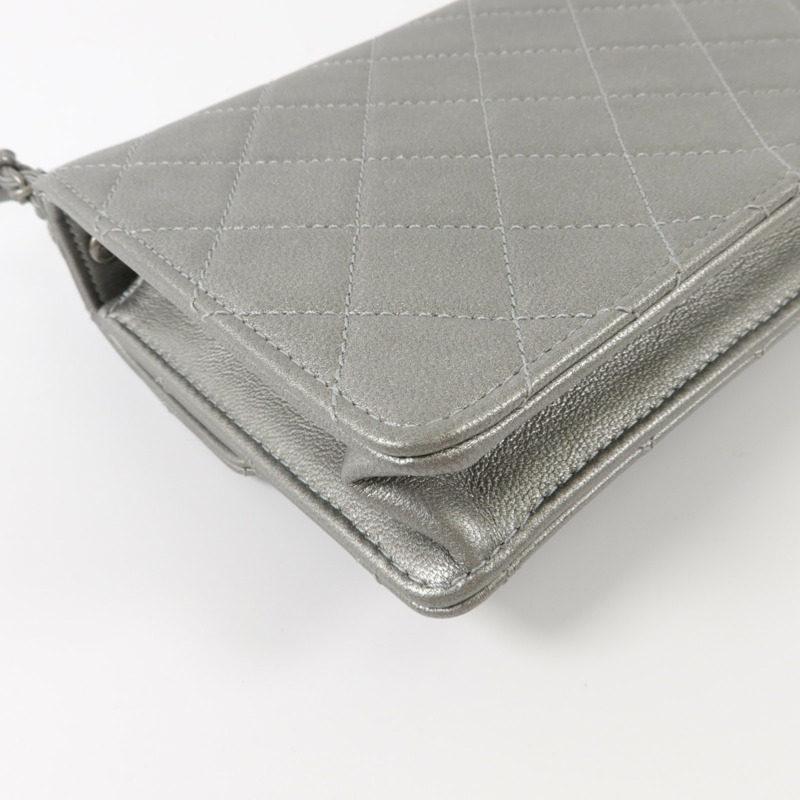 CHANEL 牛皮皮革Matelasse Small Flap Bag鏈帶肩背袋-14