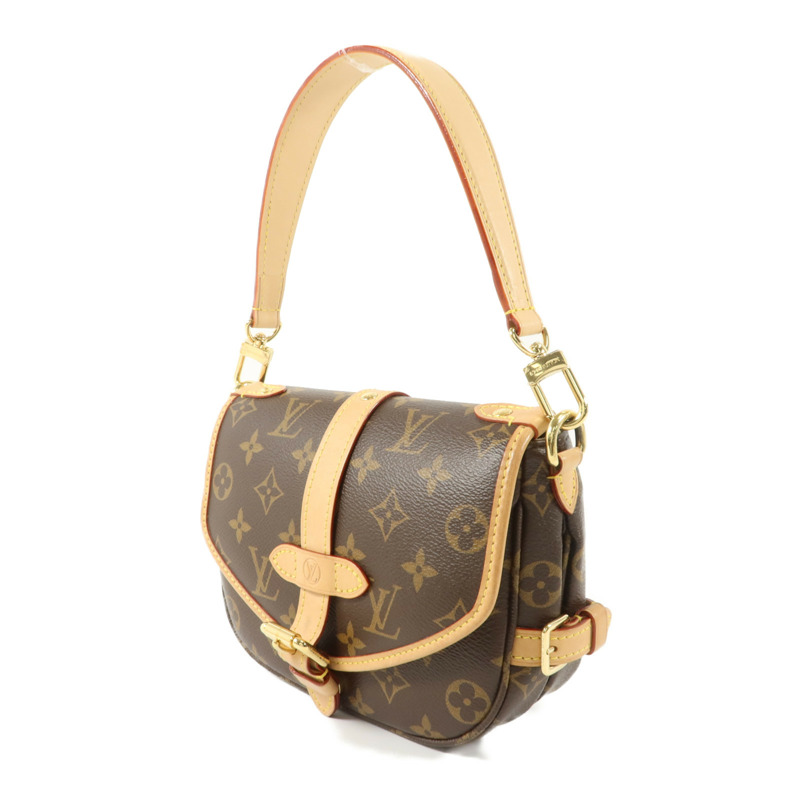 LOUIS VUITTON Monogram Saumur BB金扣手挽肩背兩用袋-2