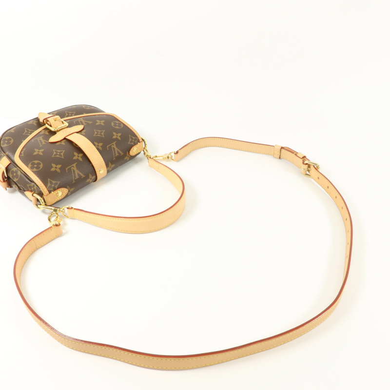 LOUIS VUITTON Monogram Saumur BB金扣手挽肩背兩用袋-6