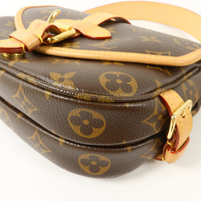 LOUIS VUITTON Monogram Saumur BB金扣手挽肩背兩用袋-10