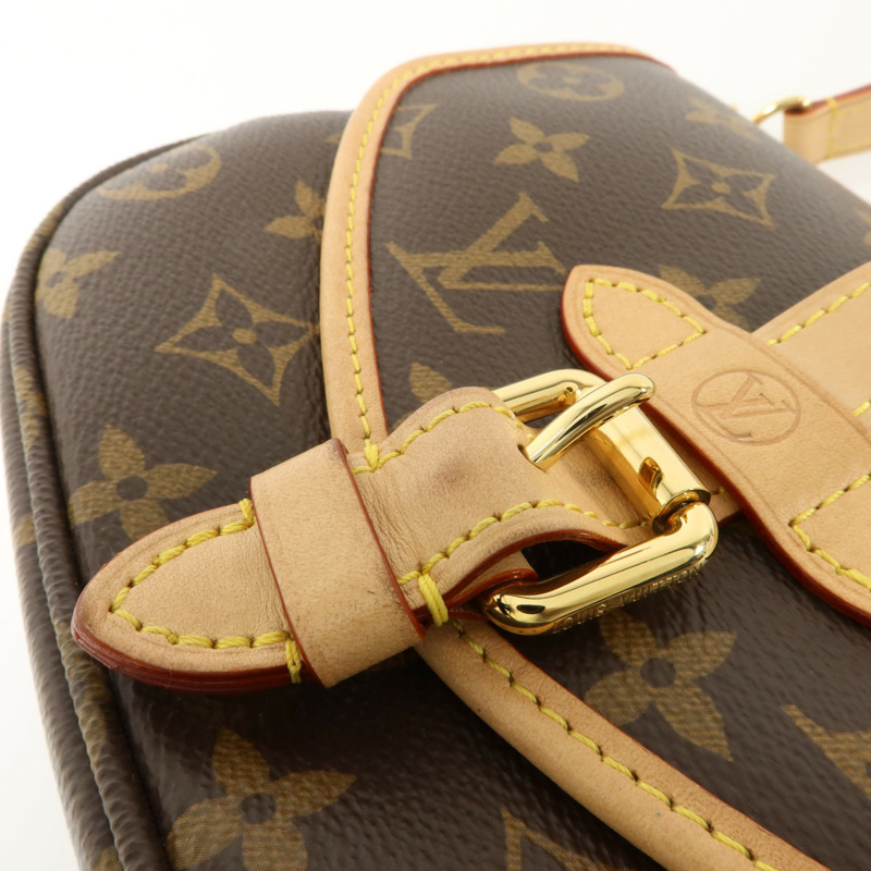 LOUIS VUITTON Monogram Saumur BB金扣手挽肩背兩用袋-15