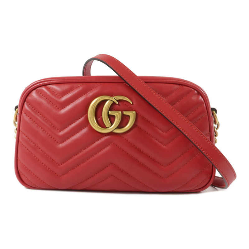 GUCCI 牛皮皮革GG Marmont Small Camera Bag肩背袋-0