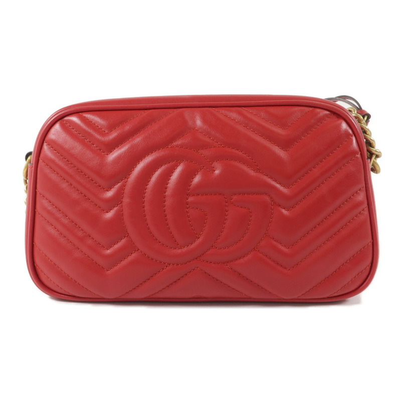 GUCCI 牛皮皮革GG Marmont Small Camera Bag肩背袋-1