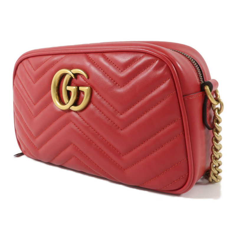 GUCCI 牛皮皮革GG Marmont Small Camera Bag肩背袋-2