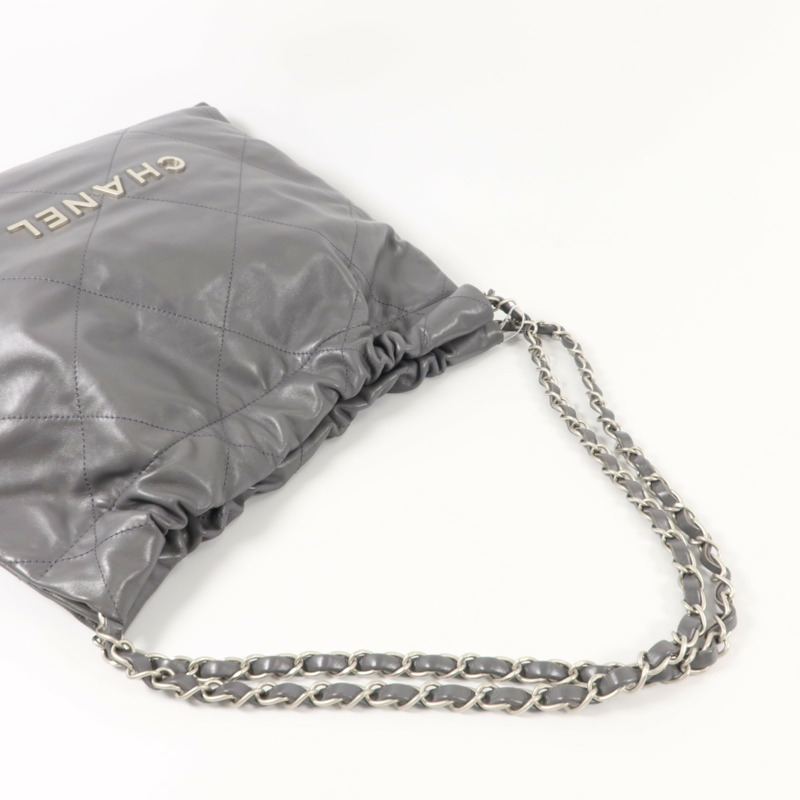 CHANEL 牛皮皮革Chanel 22 Small鏈帶肩背袋-7