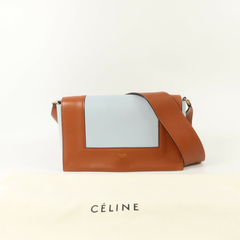 CELINE 牛皮皮革Frame Medium肩背袋-9
