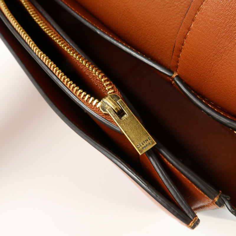 CELINE 牛皮皮革Frame Medium肩背袋-11