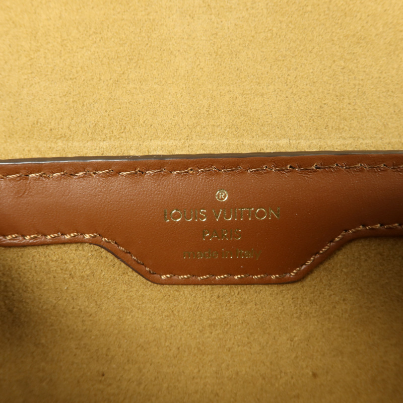 LOUIS VUITTON Monogram Papillon Trunk金扣手挽肩背兩用袋棕色-5
