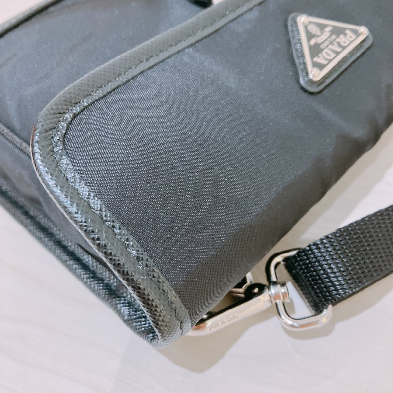 TK2063 Prada 黑色經典腰包 男女通用 Smartphone Case Black-5