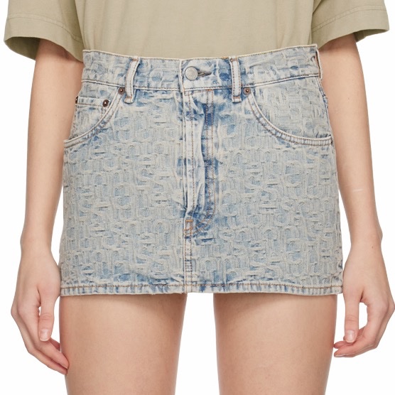 Acne Studios 女士 牛仔迷你半身裙EU-32 EU-34 EU-36 EU-38 EU-40碼-2