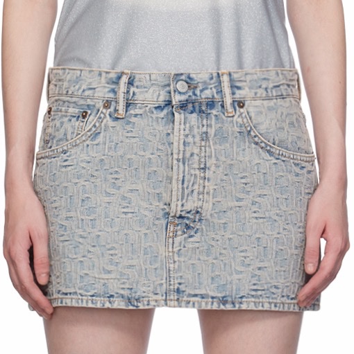 Acne Studios 女士 牛仔迷你半身裙EU-32 EU-34 EU-36 EU-38 EU-40碼-3
