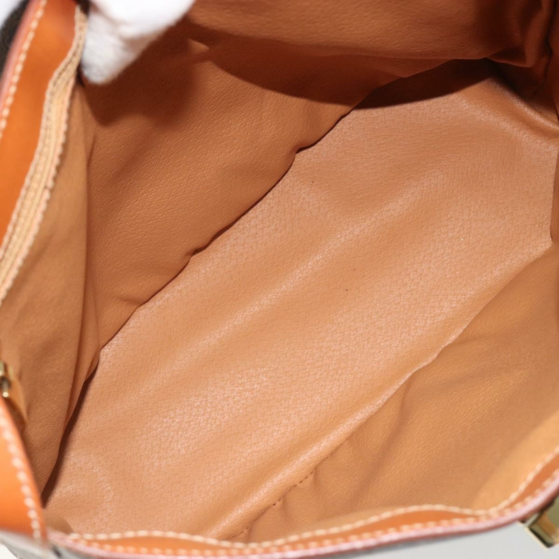 【日本直送】CELINE Macadam帆布肩背包 PVC皮革 棕色 金色 正品 182190A-10