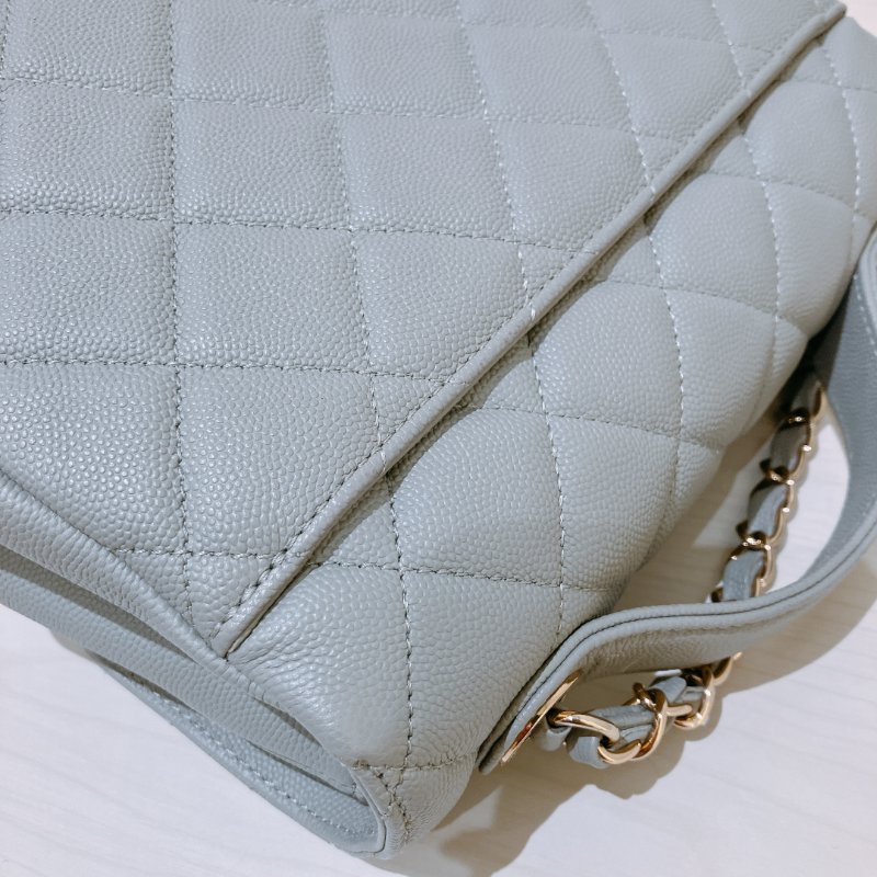 TK2064 香奈兒 灰色 手提/ 斜挎袋 Chanel Business Affinity Bag Caviar Grey X GHW-13