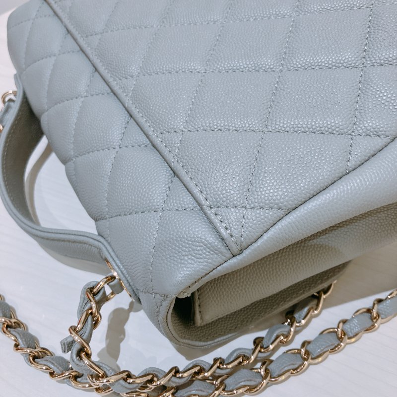 TK2064 香奈兒 灰色 手提/ 斜挎袋 Chanel Business Affinity Bag Caviar Grey X GHW-14