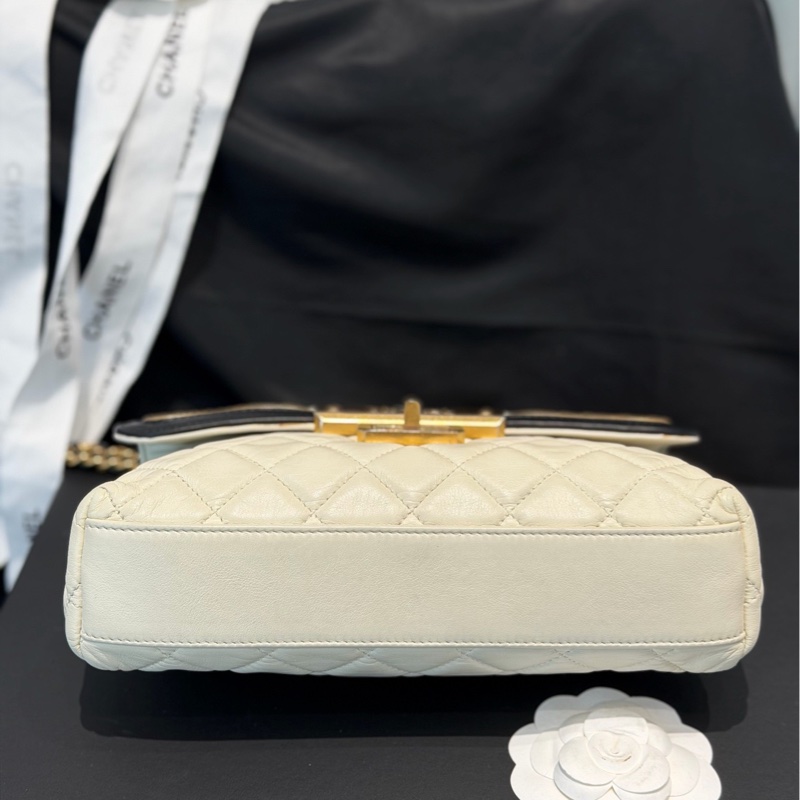Chanel 香奈兒赫本風鏈條包,cf限定款 15開-2