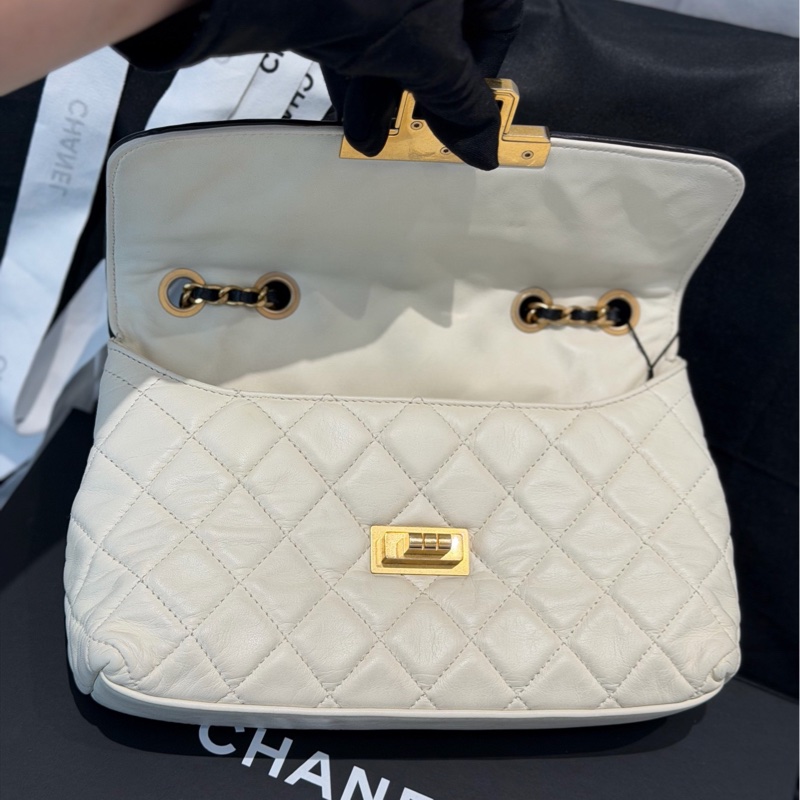 Chanel 香奈兒赫本風鏈條包,cf限定款 15開-3