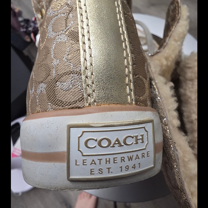 COACH 的高筒帆布鞋🥰-15