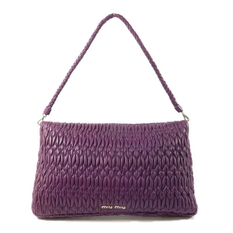 Miu Miu 羊皮皮革Shoulder Bag肩背袋-1