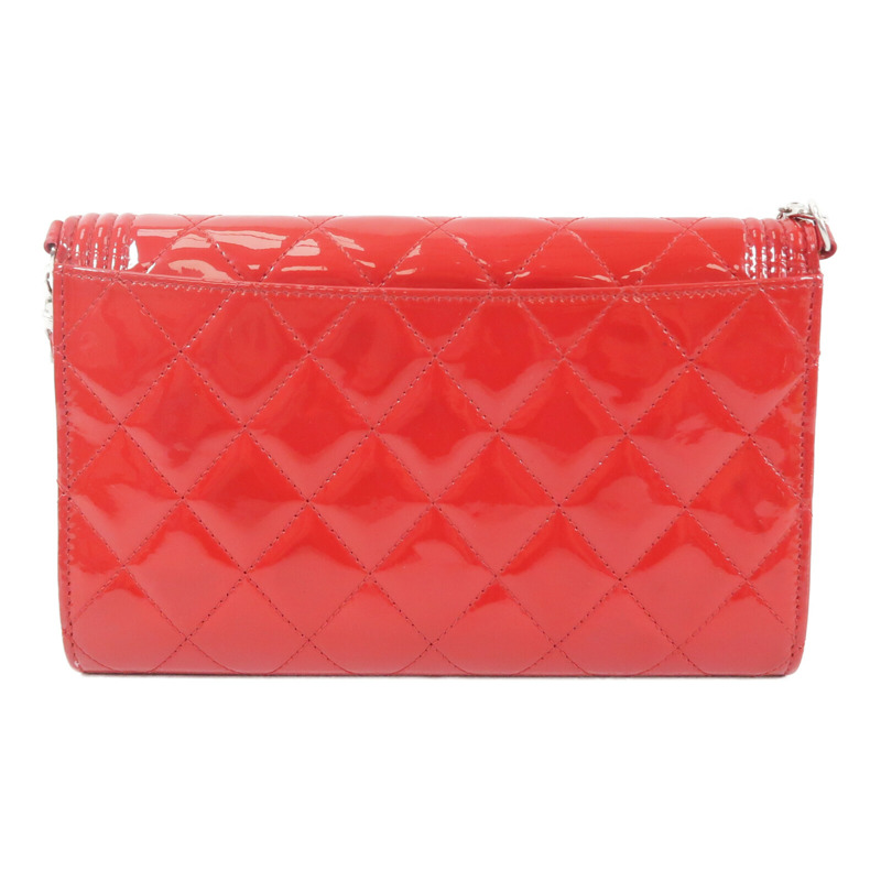 CHANEL 漆皮皮革Boy WOC Wallet On Chain鏈帶肩背袋-1