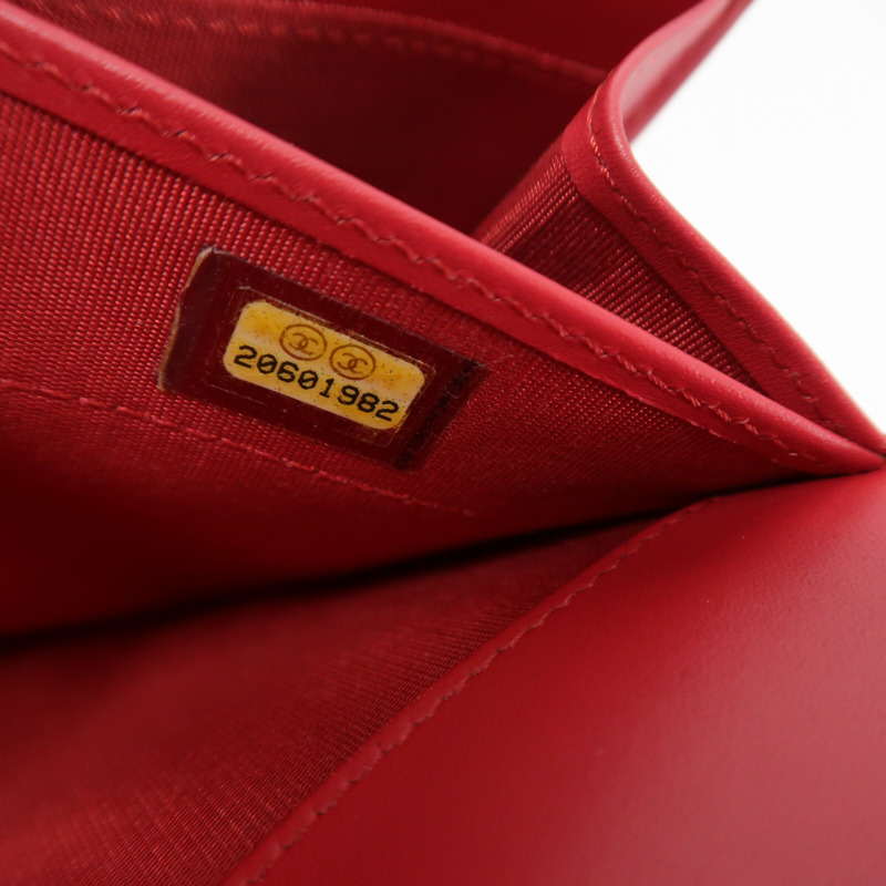 CHANEL 漆皮皮革Boy WOC Wallet On Chain鏈帶肩背袋-7