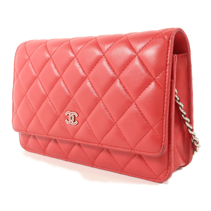 CHANEL 羊皮皮革WOC Wallet On Chain鏈帶肩背袋-2