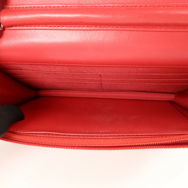 CHANEL 羊皮皮革WOC Wallet On Chain鏈帶肩背袋-4