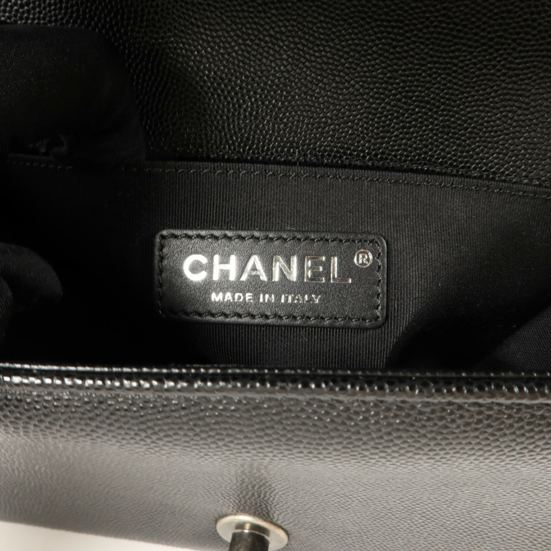 CHANEL 牛皮皮革Boy 20鏈帶肩背袋-5