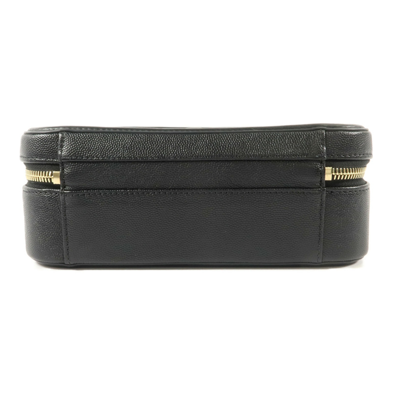 CHANEL 牛皮皮革CC Filigree Vanity Case Medium手挽肩背兩用袋-3