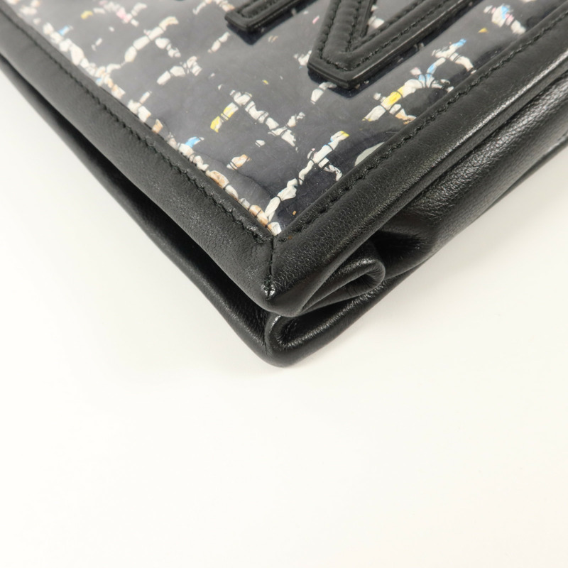 CHANEL PVC/斜紋軟呢Phone Pouch With Chain鏈帶電話肩背袋-13