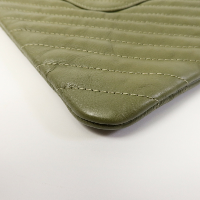 CHANEL 牛皮皮革Clutch Bag手拿包-13