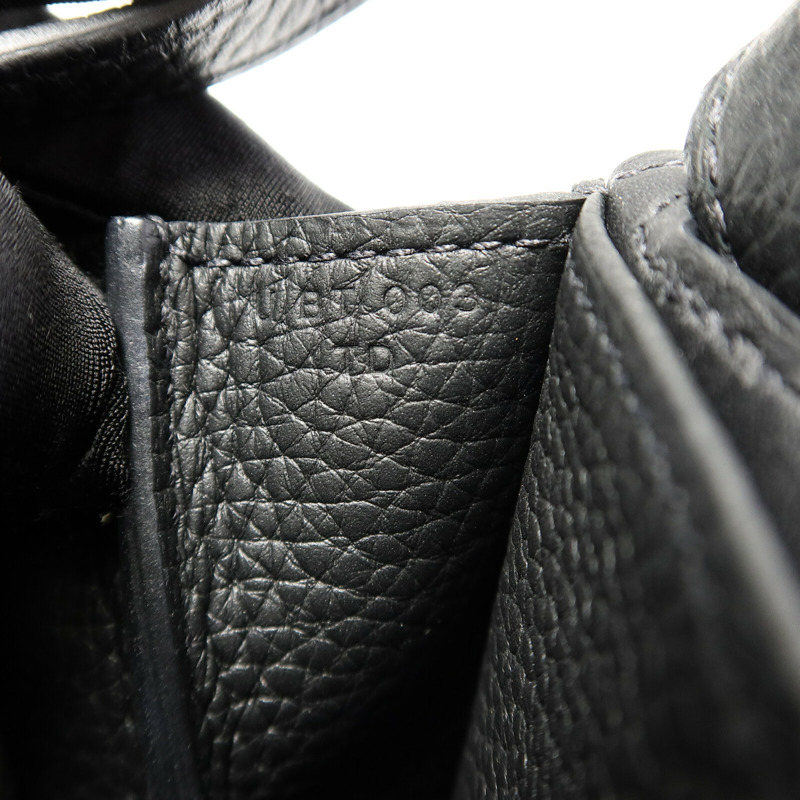 HERMES Clemence皮革Halzan 25肩背袋Noir-6