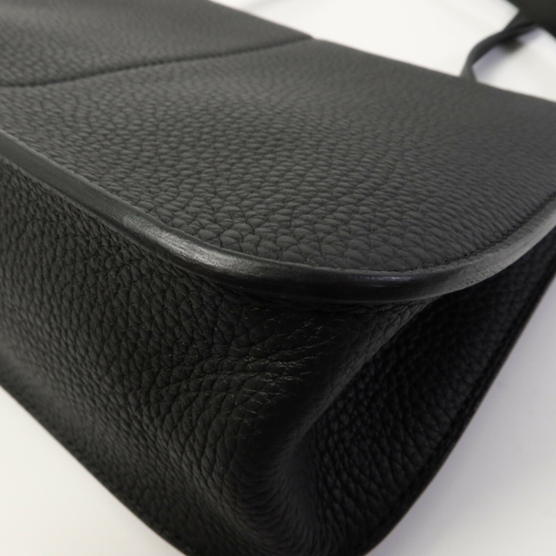 HERMES Clemence皮革Halzan 25肩背袋Noir-13