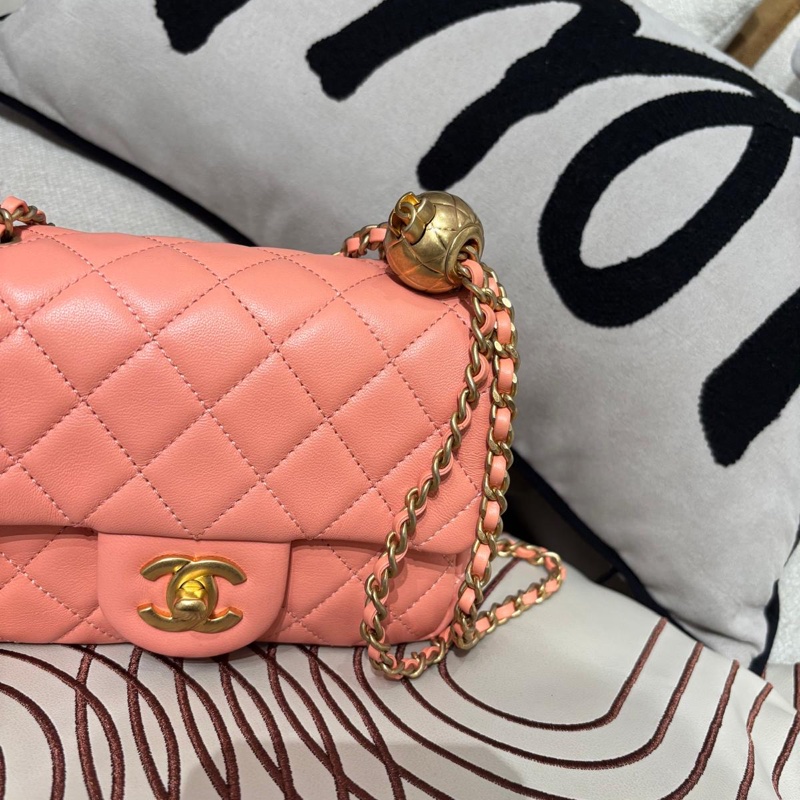 Chanel Mini Flap Bag With Pearl Crush ,金球方胖,-2