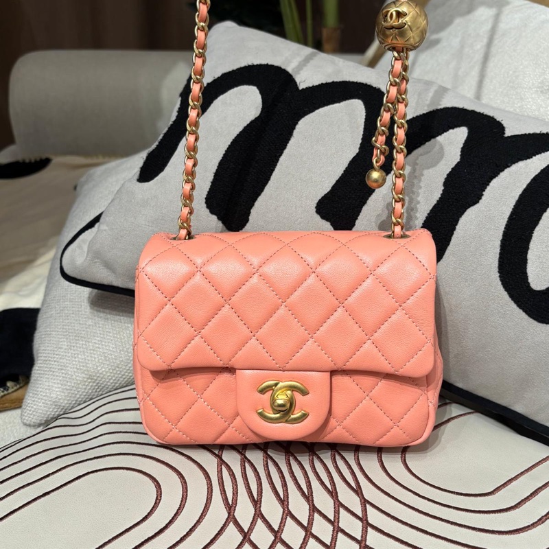 Chanel Mini Flap Bag With Pearl Crush ,金球方胖,-7