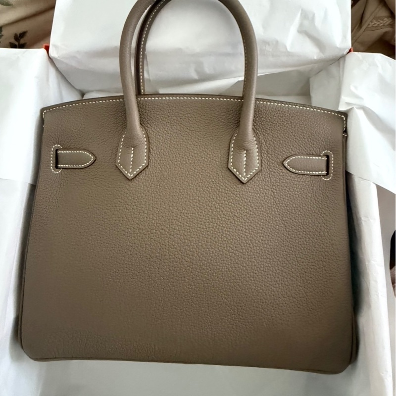 (全新未用)Hermes birkin30大象灰金 k刻-1