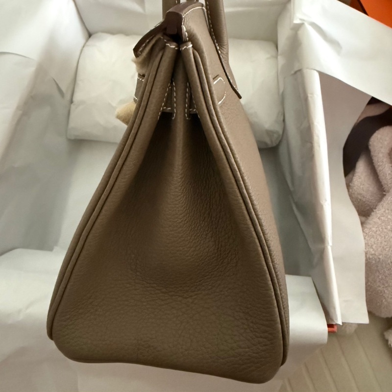 (全新未用)Hermes birkin30大象灰金 k刻-2