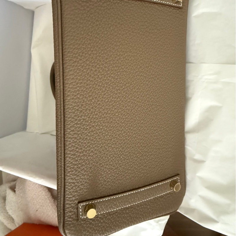 (全新未用)Hermes birkin30大象灰金 k刻-4