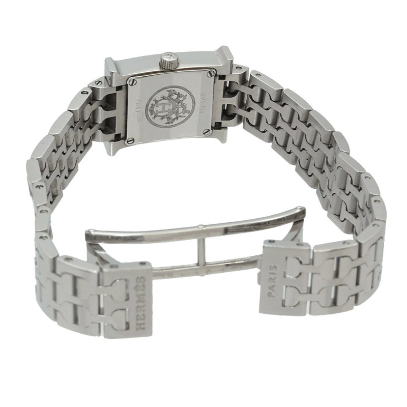 愛馬仕 H-Watch Mini HH1 110 女士腕錶 粉紅錶殼石英錶-3