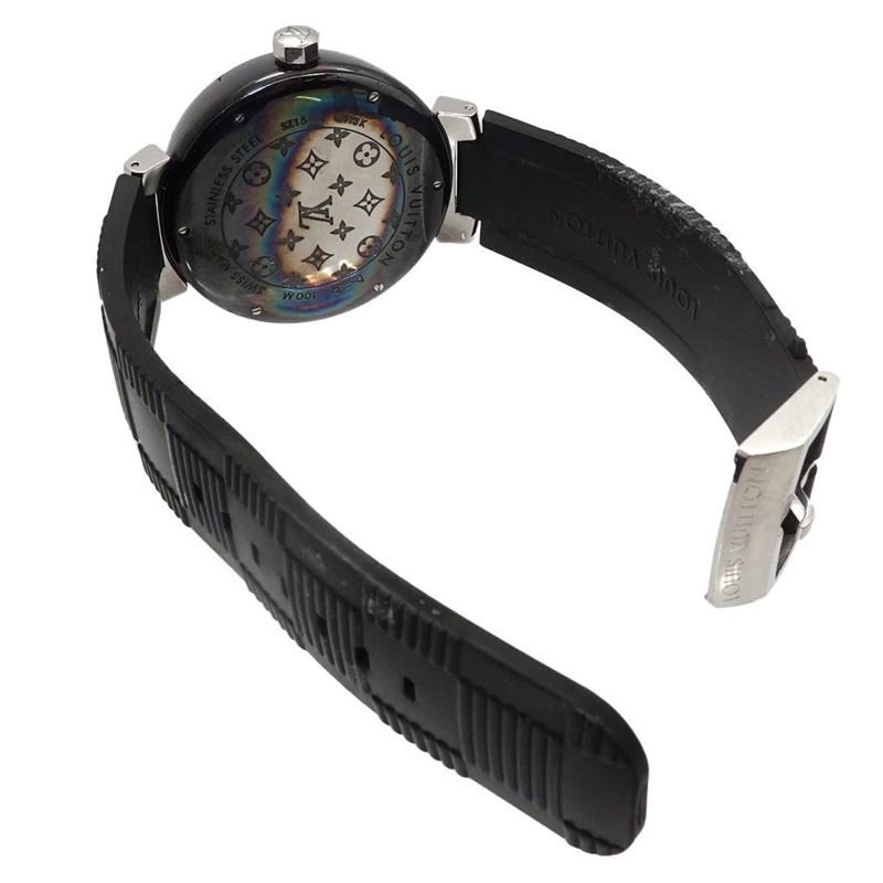 路易威登 Tambour 黑色 GMT Q113K 男士腕錶,附日期顯示和自動上鍊機芯-3