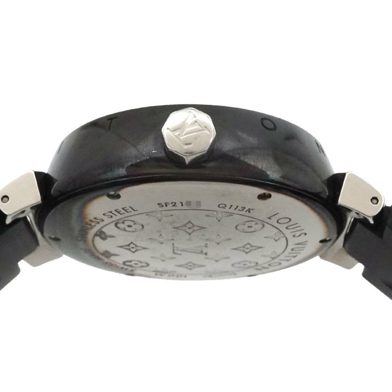路易威登 Tambour 黑色 GMT Q113K 男士腕錶，附日期顯示和自動上鍊機芯-4