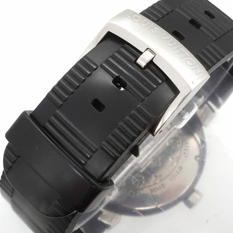 路易威登 Tambour 黑色 GMT Q113K 男士腕錶，附日期顯示和自動上鍊機芯-6