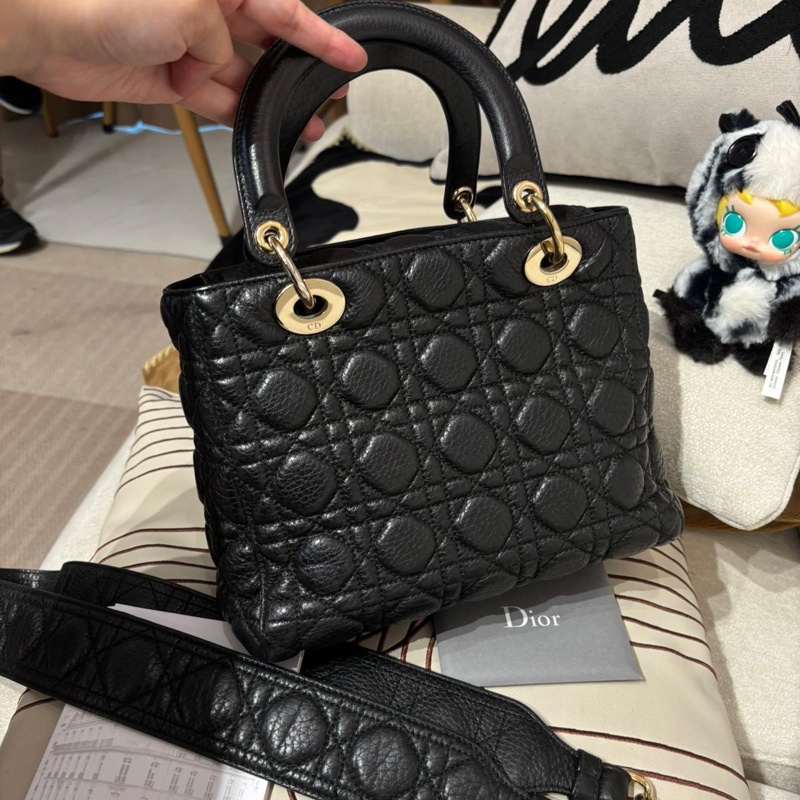 Dior Lady Dior 黑色牛皮-4