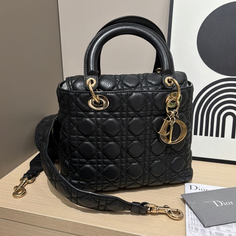 Dior Lady Dior 黑色牛皮-5
