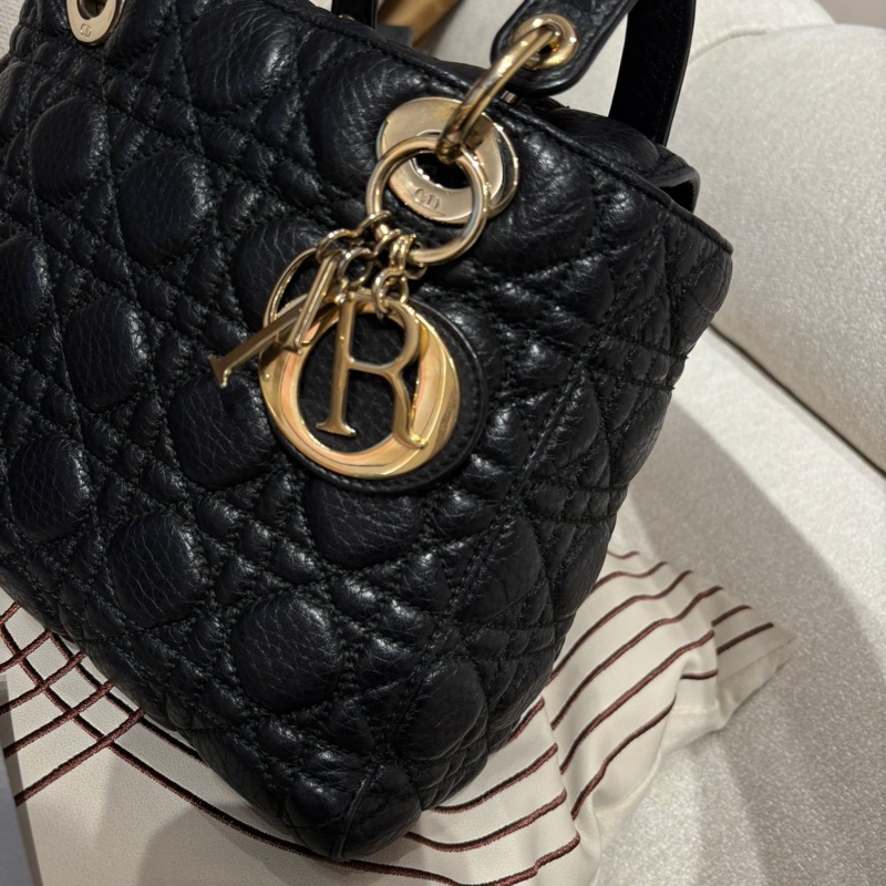 Dior Lady Dior 黑色牛皮-6