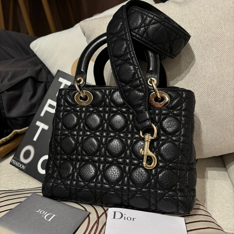 Dior Lady Dior 黑色牛皮-7