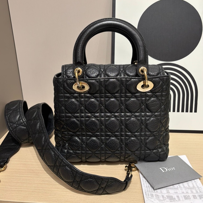 Dior Lady Dior 黑色牛皮-8