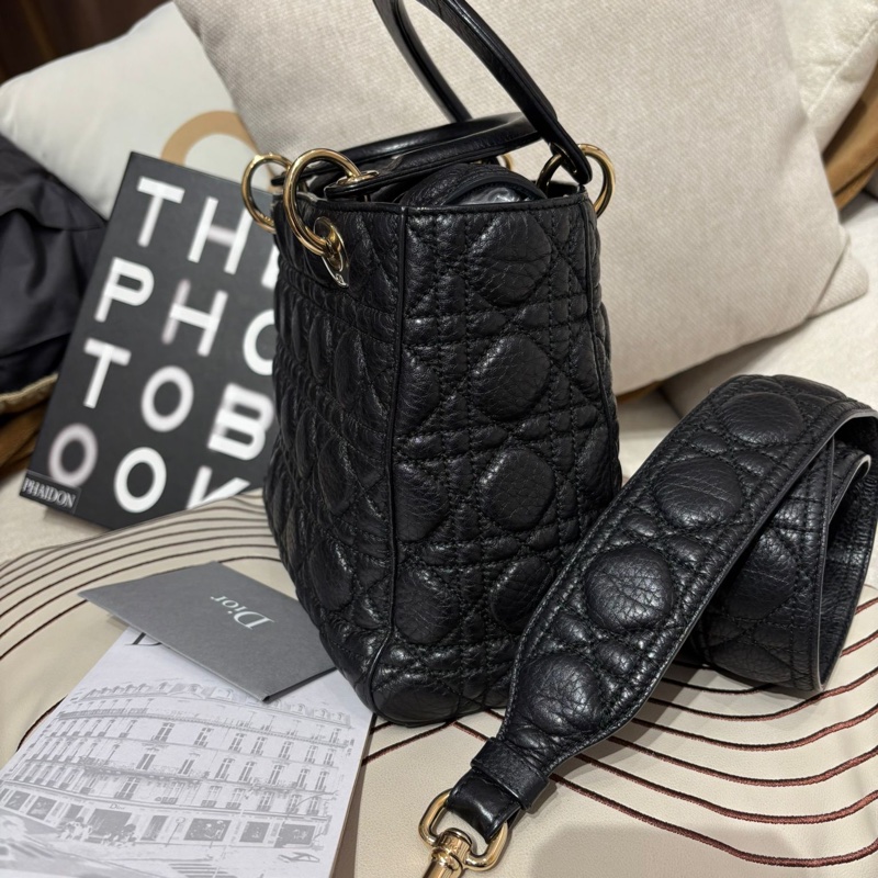 Dior Lady Dior 黑色牛皮-9