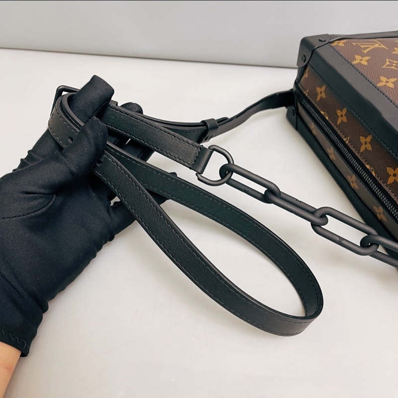 Louis Vuitton Soft Trunk (M44478) 原花拉鍊斜背方盒包-7