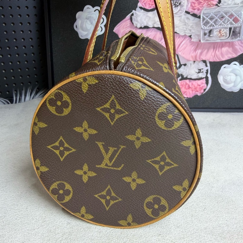 Louis Vuitton 路易威登巴比龍圓筒包 黃皮老花 26cm-2
